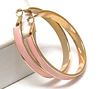 EPOXY DECO METAL HOOP EARRING