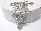 CRYSTAL STUD OWL KEY CHAIN CHARM