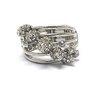 CRYSTAL STUD MULTI SPIKE DECO STRETCH RING