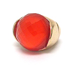 FACET ACRYLIC DOME STONE STRETCH RING