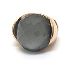 FACET ACRYLIC DOME STONE STRETCH RING