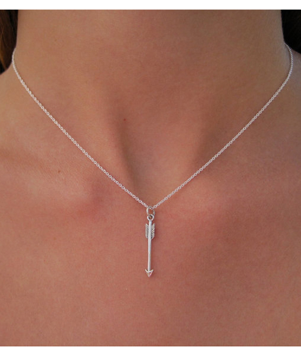 ETSY STYLE SIMPLE ARROW NECKLACE
