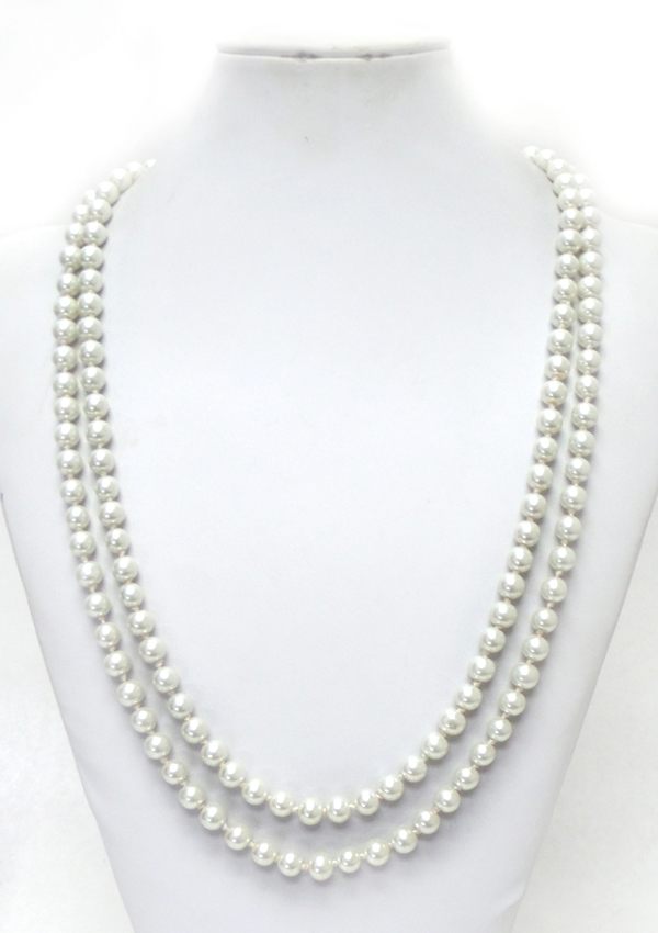 TWO LAYER PEARL NECKLACE