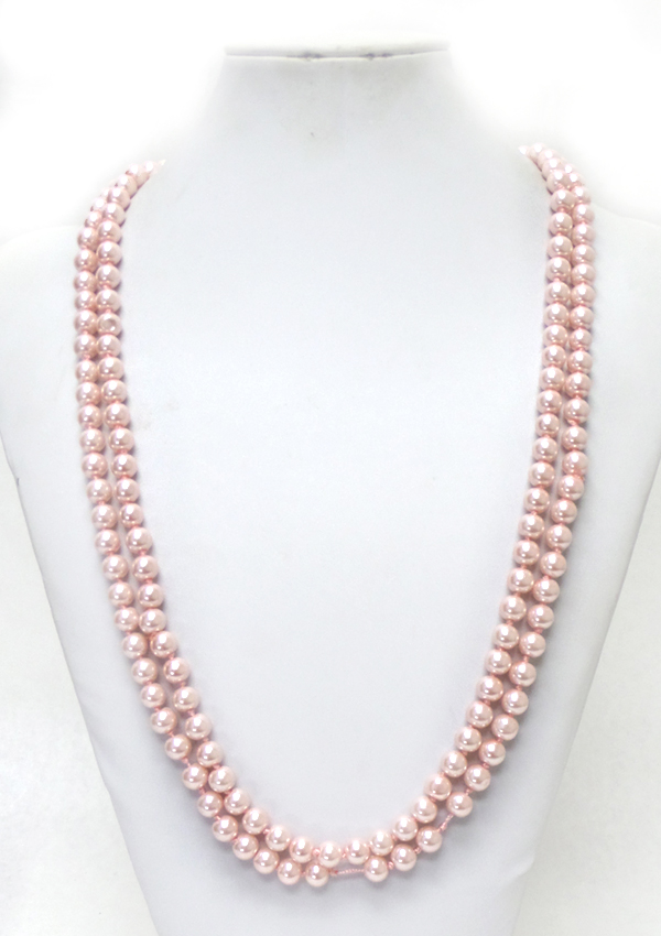 TWO LAYER PEARL NECKLACE