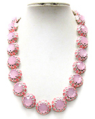GLASS AND EPOXY DECO CUP CAKE NECKLACE 