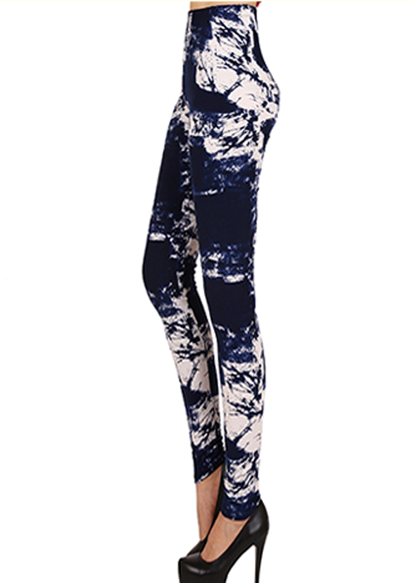 OIL PAINTING PRINT LEGGINGS - 65% POLY 35% COTTON