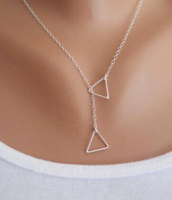 ETSY STYLE TRIANGLE DROP NECKLACE
