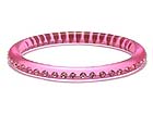 CLEAR SINGLE RINE CRYSTAL PLASTIC BRACELET
