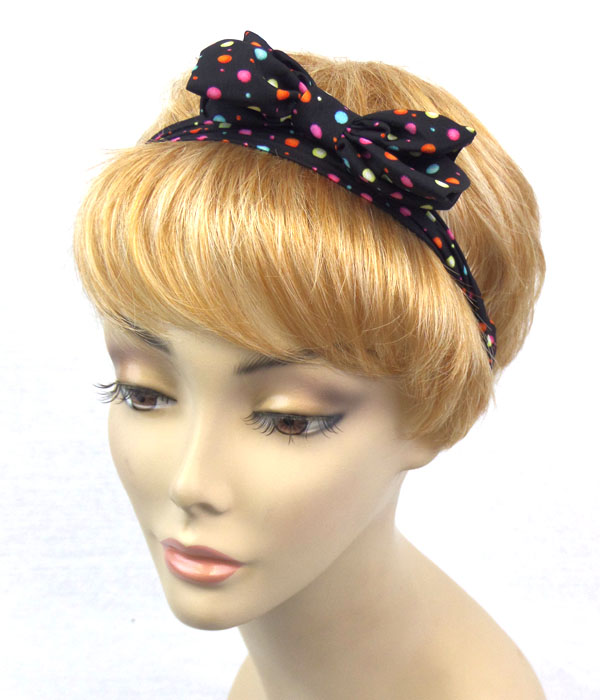 BUBBLES WITH BOW HAIRBAND STRETCH  