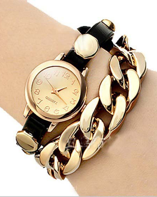 2 LAYER ACRYLIC CHAIN LINK WATCH BAND