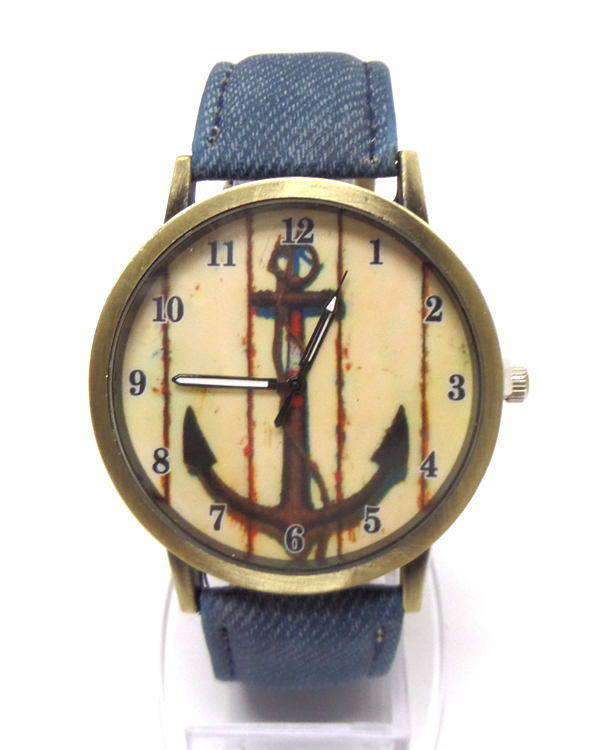 ANCHOR THEME JEAN TYPE BAND WATCH