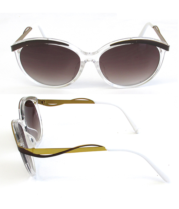 METAL AND ACETATE UV PROTECTION SUNGLASSES