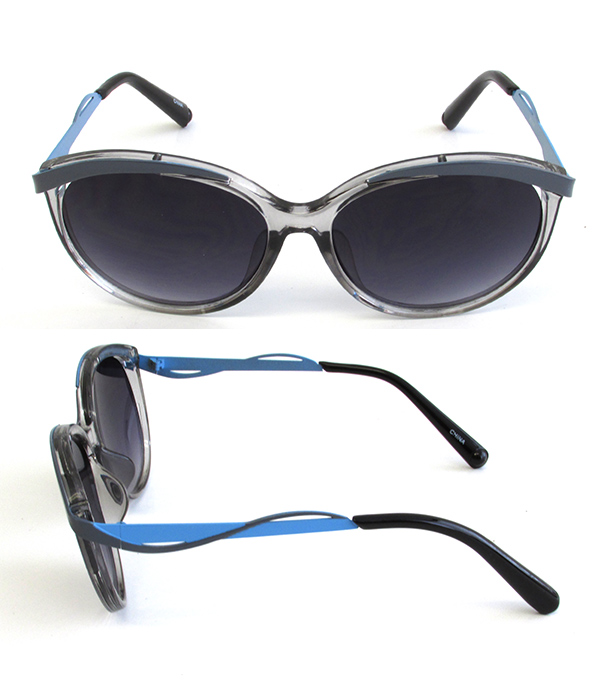 METAL AND ACETATE UV PROTECTION SUNGLASSES
