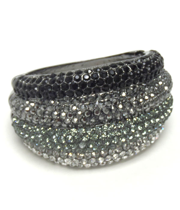FOUR LINES CRYSTALS BANGLE 
