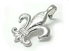 SCRATCH METAL FLEUR DE LIS PENDANT