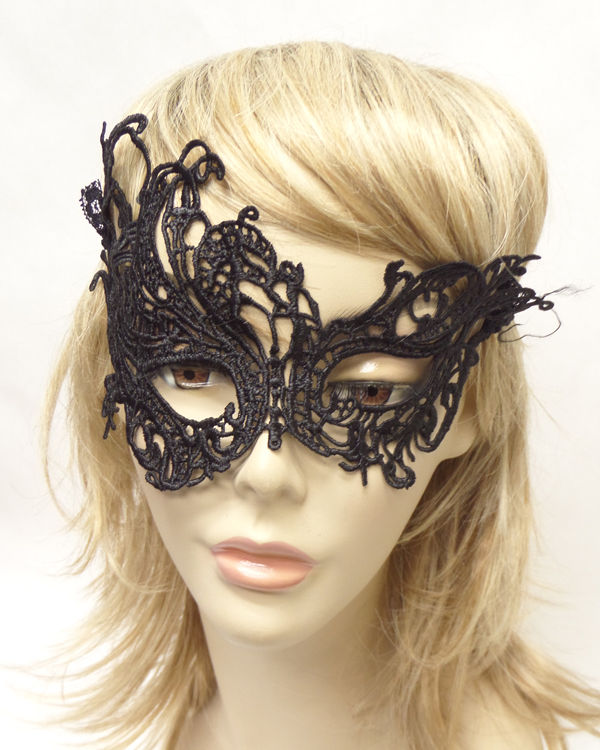 STEAMKPUNK BUTTERFLY MASQUERADE LACE TIE MASK