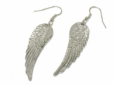 Wholesale Body Jewelry Minimum on N929sl 620127 Wholesale Costume Jewelry Angel Wing Earring Color Sl