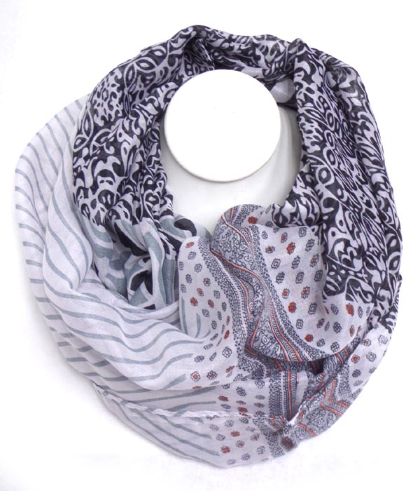 MULTI PATTERNS INIFINITY SCARF