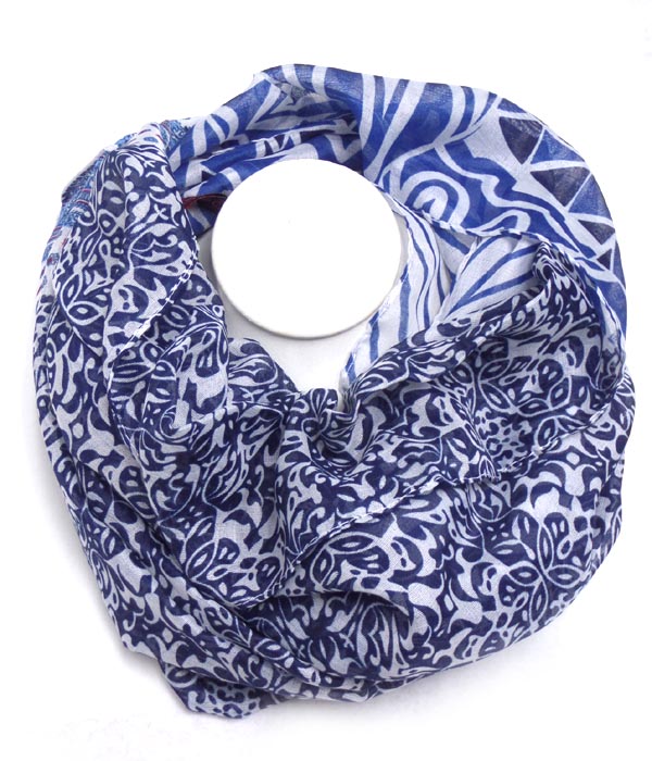 MULTI PATTERNS INIFINITY SCARF
