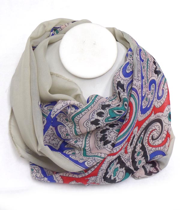 MULTI PATTERNS INIFINITY SCARF 