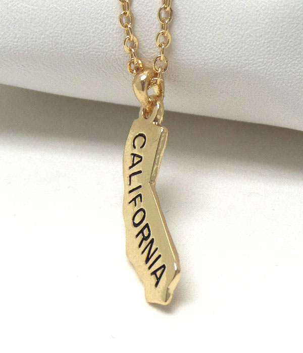 PREMIER ELECTRO PLATING STATE OF CALIFORNIA NECKLACE