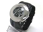 DESIGNER DIAL ROUND METAL FACE LEATHER SCARF BAND WATCH