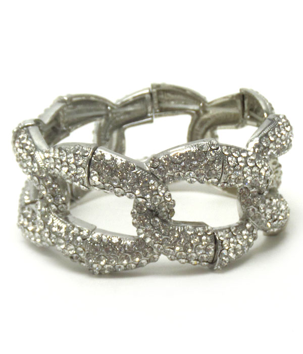 THICK CRYSTALS STRETCH BRACELET