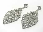 AUSTRIAN CRYSTAL STUD CASCADE DROP EARRING