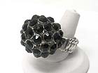 AUSTRIAN CRYSTAL STUD BALL STRETCH RING
