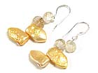 925 STERLING SILVER AND GENUINE PEARL BEADS EARRING