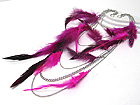 14 INCH SUPER LONG FEATHER DECO MULTI HANGING CHAIN EARLACE?