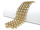 WIDE MULTI METAL HOOP LINK BRACELET