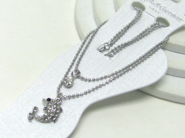 CRYSTAL DECO DOLPHIN ANKLET