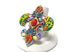 MIXED BEADS AND STONE DECO FLEUR DE LIS STRETCH RING