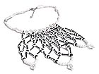 HAND MADE WHITE LITUB HEISHI WITH GLASS BEADS AND BLACK COCO PUKALET ETHNIC STYLE NECKLACE