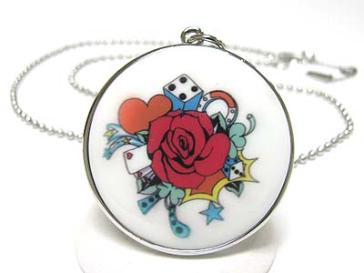 FORMICA TATTOO PENDANT NECKLACE