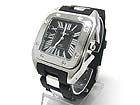 SQUARE FACE COLOR RUBBER BAND FASHION WATCH