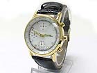 CRYSTAL DIAL DEEP FACE DESIGNER STYLE LEATHER BAND WATCH