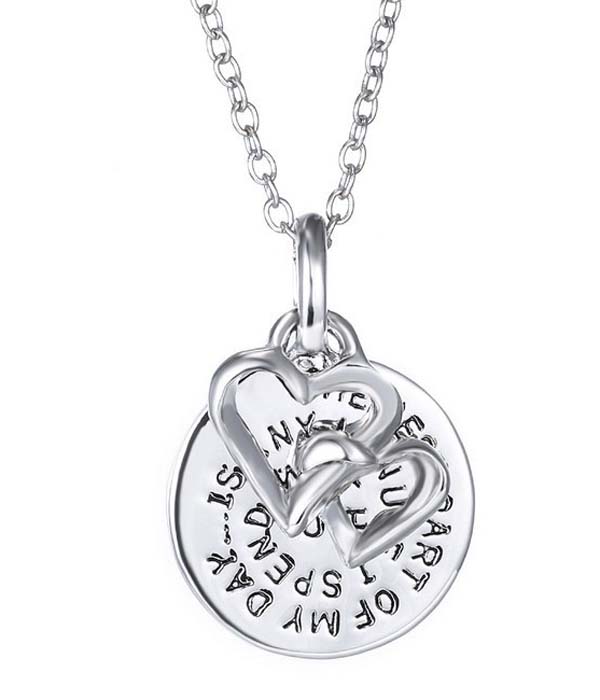 THE BEST PART OF MY LIFE IS ANY MINUTE I SPEND WITH YOU PENDANT NECKLACE