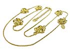 TUTTI FRUTTI METAL FLOWER LINK LONG NECKALCE
