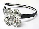 CRYSTAL FLOWER ACCENT HAIR BAND