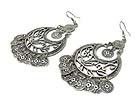 BURNISH FILIGREE METAL EARRING
