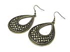 BURNISH TEXTURED METAL EARRING