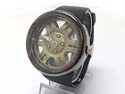FERRARI WHEEL INSPIRED FASHION SPORTS RUBBER BAND WATCH