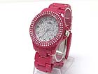 CRYSTAL CASE AND DIAL ACRYL BAND WATCH 