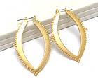 ANITIQUE METAL LEAF EARRING