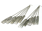 8 INCH SUPER LONG HAMMERED LONG METAL BAR DANGLE EARRINGS