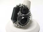 FACET ACRYL STONE MOSAIC STRETCH RING