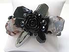 REGIN AND BURNISH METAL MIX FLOWER TOP STRETCH BRACELET 