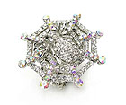 CRYSTAL SPIDER WEB STRETCH RING